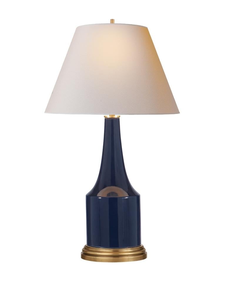 SAWYER TABLE LAMP - MIDNIGHT BLUE PORCELAIN - Image 0