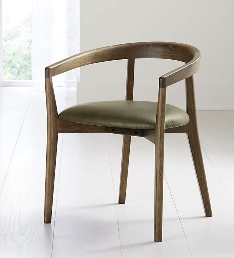 Cullen Shiitake Whiskey Round Back Dining Chair - Image 0
