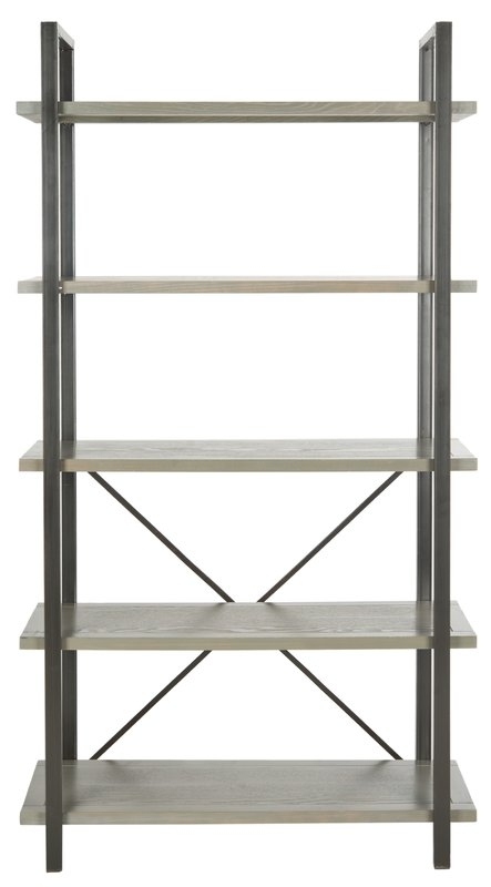 Imperial Beach Etagere Bookcase black and French grey - Image 0