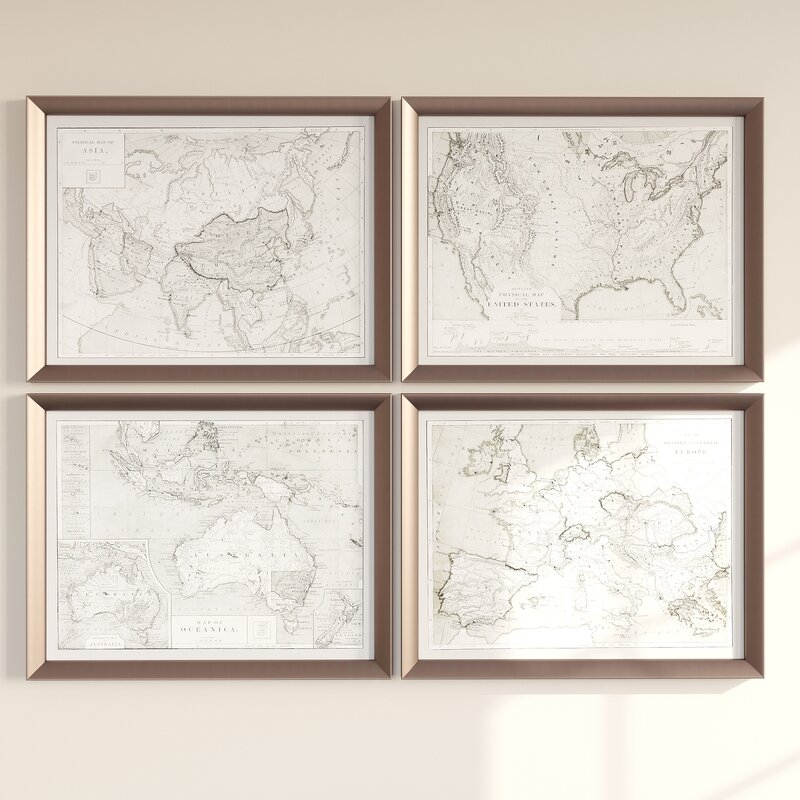 'A Touch of Blush and Rosewood Fences' Picture Frame Graphic Art Set on Wood - Image 2