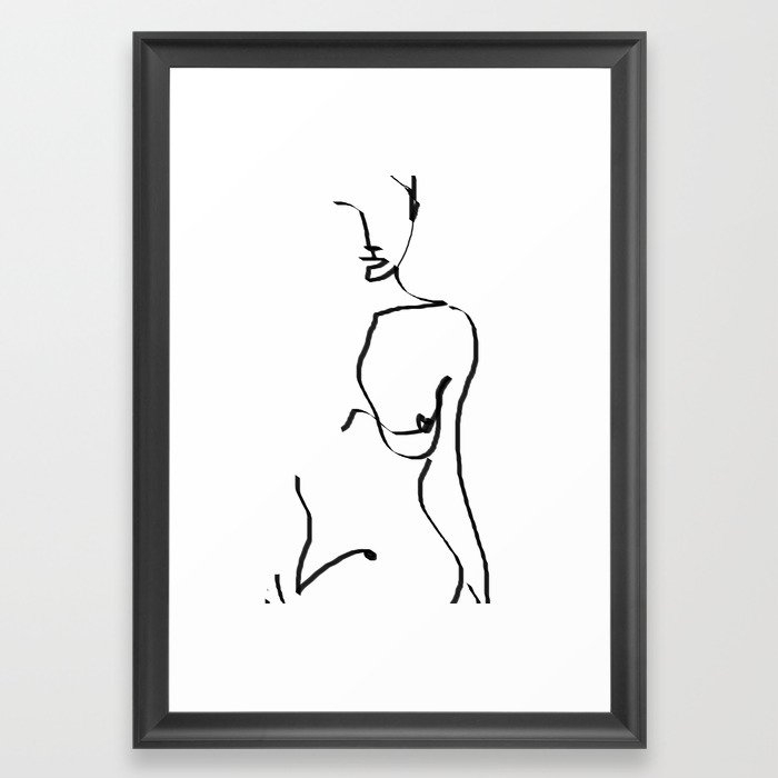 abstract nude Framed Art Print - Image 0