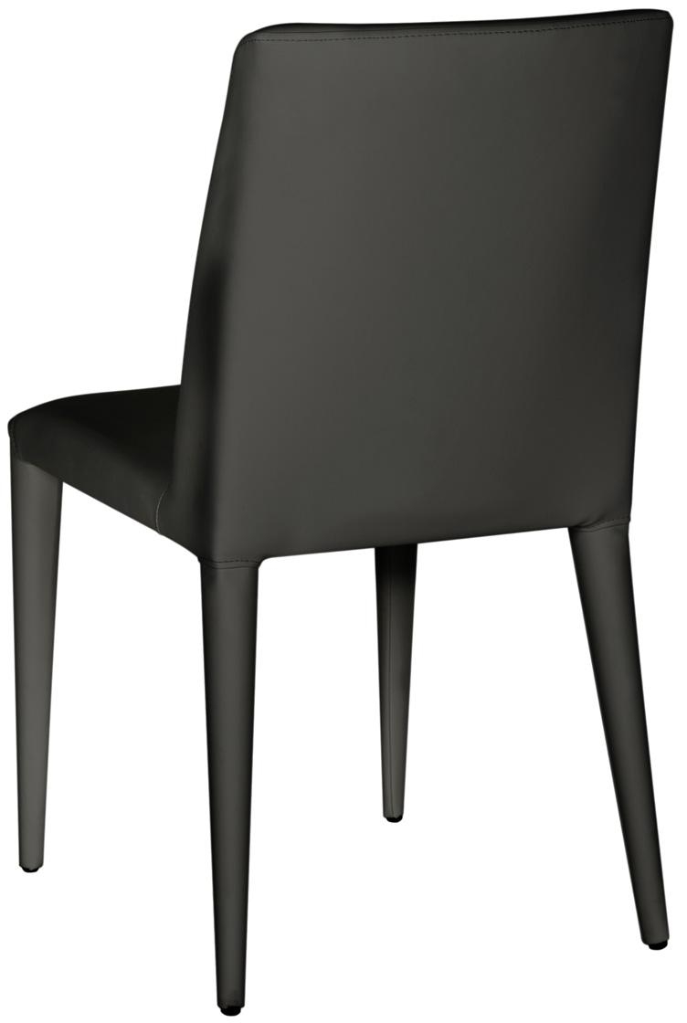 Garretson 18'' Leather Side Chair (Set of 2) - Black - Arlo Home - Image 4