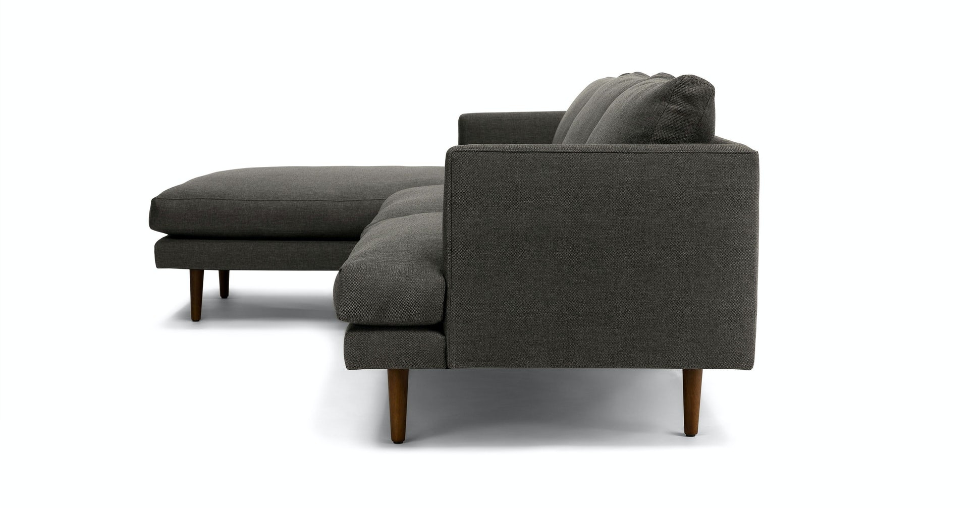 Burrard Graphite Gray Left Sectional Sofa - Image 3