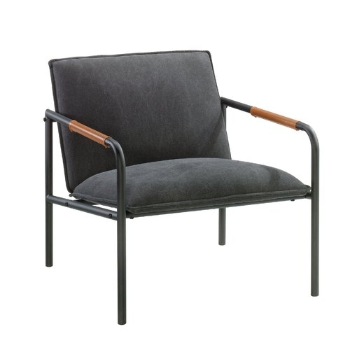 Irene Armchair- polyester blend, charcoal gray - Image 0