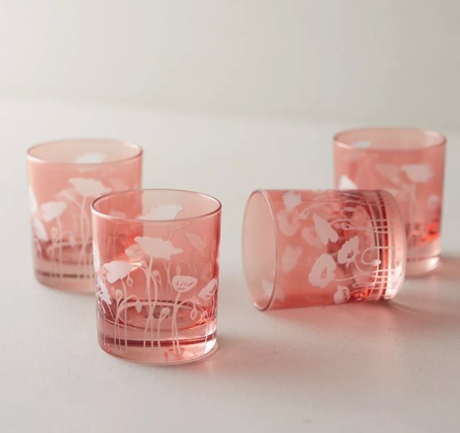 Poppy Glasses, Set of 4 - Image 0