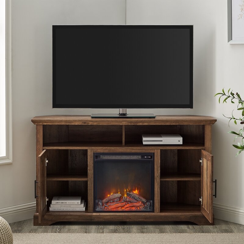 Ramah TV Stand for TVs up to 60" with Fireplace Included - Image 1