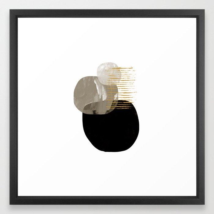 Minimal Tone Framed Art Print by Dan Hobday Art - Image 0