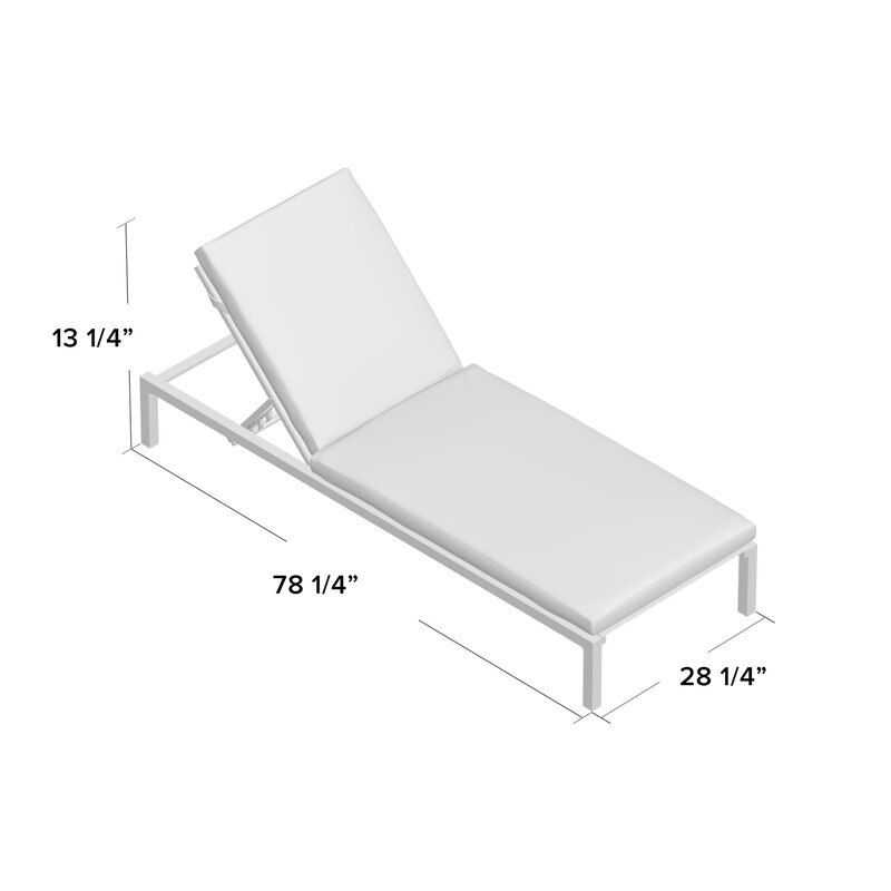 Mirando Sun Reclining Chaise Lounger Set with Cushions (Set of 2) - Image 1