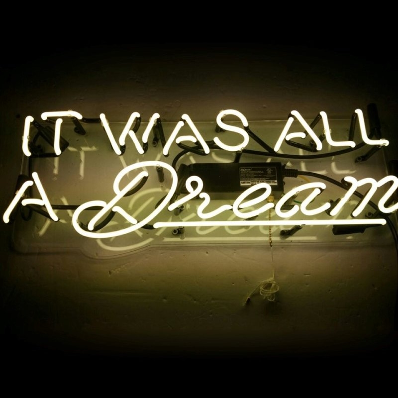 Neon "It Was All a Dream" Themed Sign Set - Image 0
