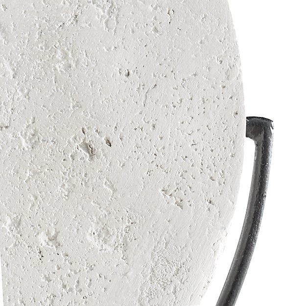 White Volcanic Ash Disc Sculpture - Image 1