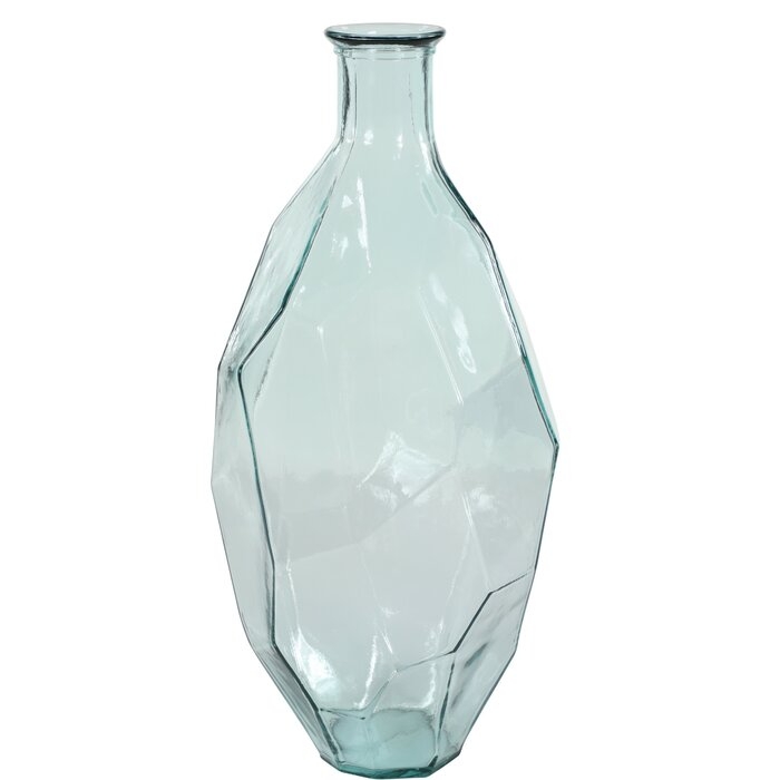 Hollomon Glass Flower Floor Vase - Image 0
