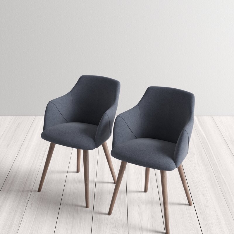 Creggan Upholstered Arm Chair (set of 2) - Image 3
