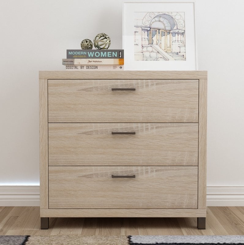 Cowell 3 Drawer Chest- Onyx - Image 1