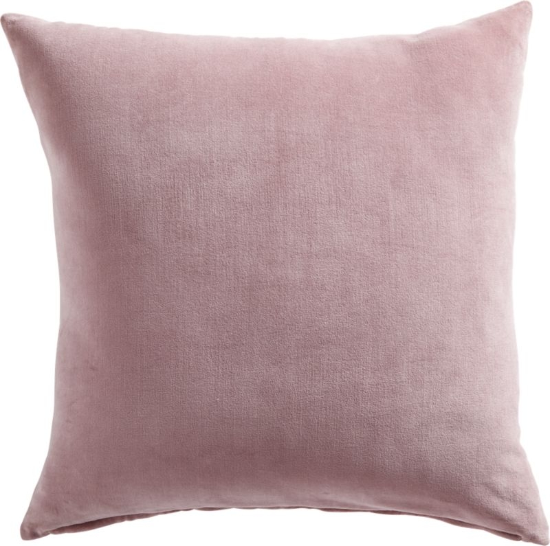 23" Leisure Dusty Orchid Pillow with Down-Alternative Insert - Image 4