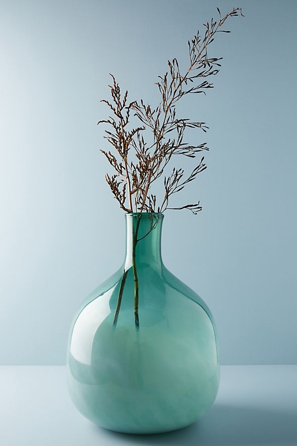 Green Glass Jug Vase - Image 0