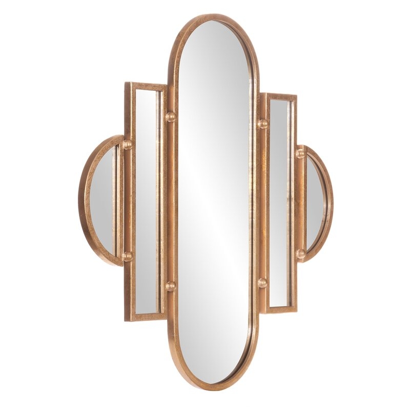 Laurens Geometric Oval Vanity Wall Accent Mirror - Image 1