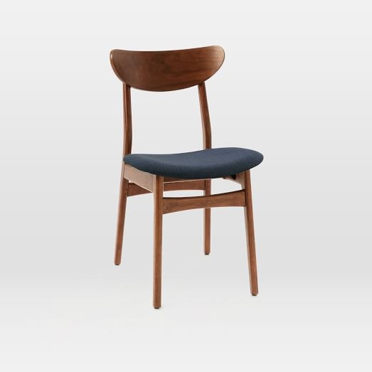 Classic Cafe Dining Chair, Nightshade, Mod Weave, Walnut, Individual - Image 2