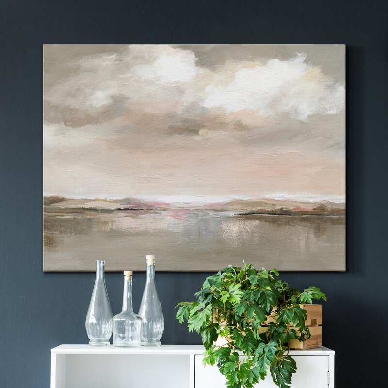 Evening Drama - Wrapped Canvas Painting Print - Image 1