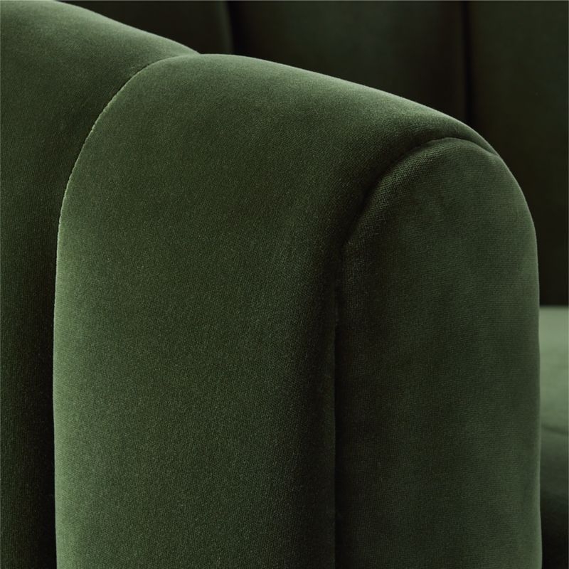 Fitz Green Velvet Swivel Chair - Image 5