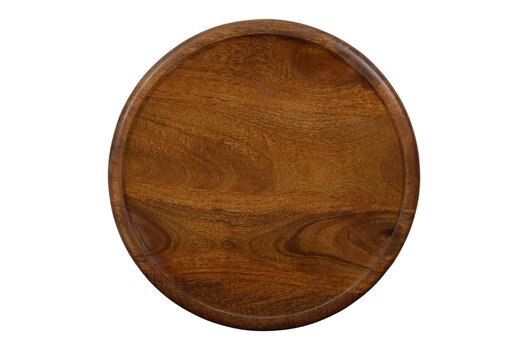Opress Solid Wood Tray Top Drum End Table - Image 3
