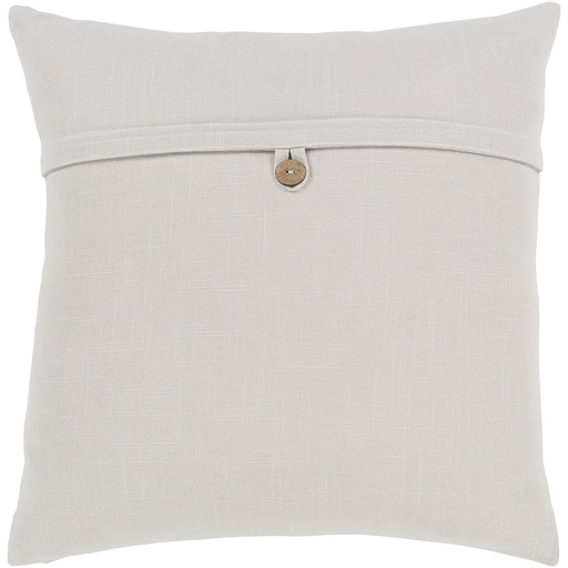 Perine Pillow Cover, 20" x 20", Ivory - Image 0
