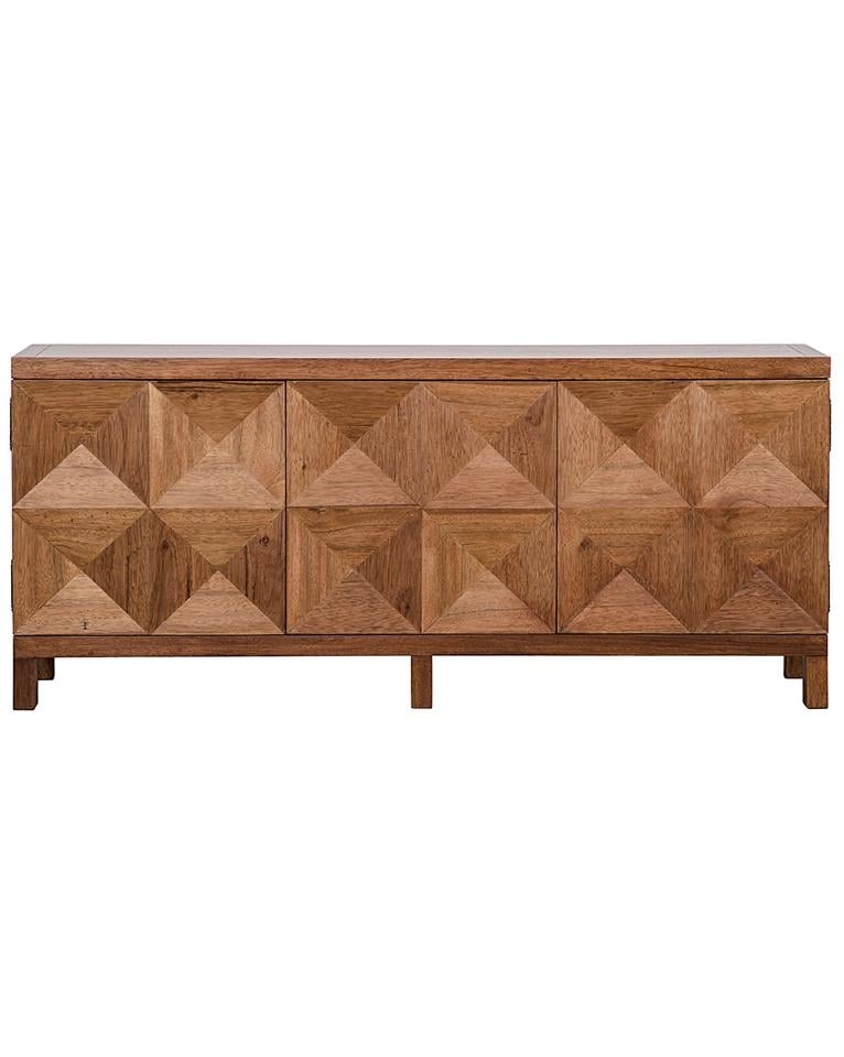 QUINN 3-DOOR SIDEBOARD, DARK WALNUT - Image 0
