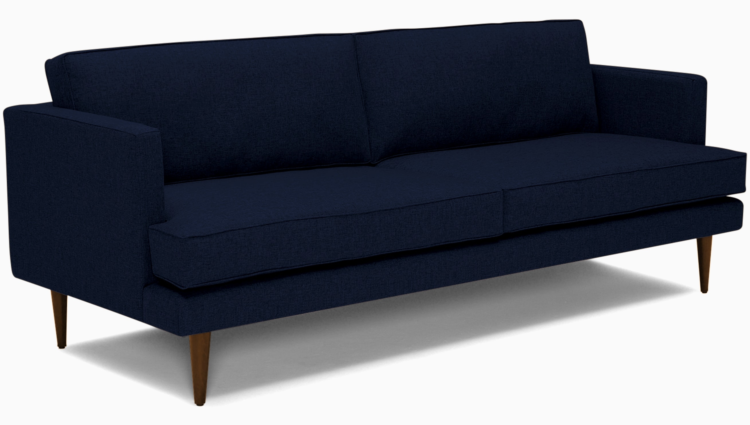 Blue Preston Mid Century Modern 86" Sofa - Bentley Indigo - Medium - Image 1