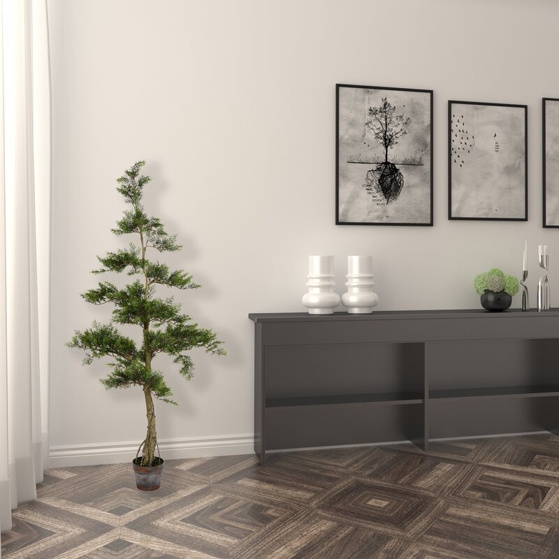 Artificial Potted Floor Cedar Tree in Pot - Image 1