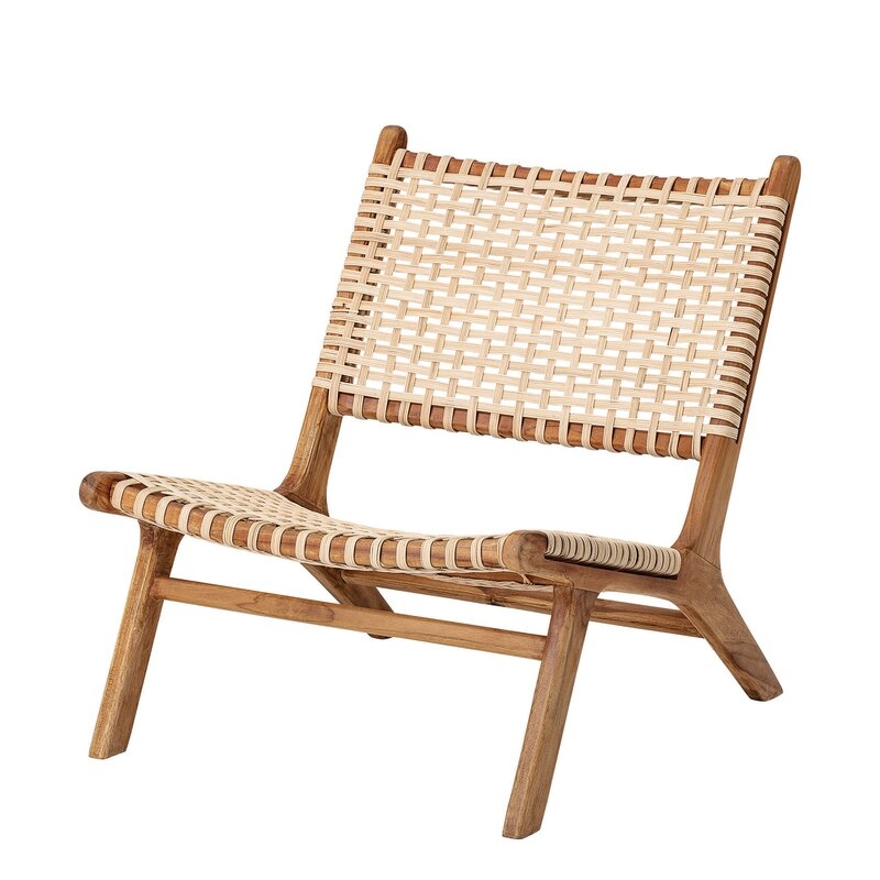 Springtown Woven Rattan 31.5" Side Chair - Image 0