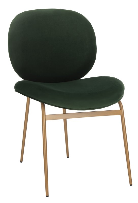 Vilonia Upholstered Dining Chair- Malachite Green- Set of 2 - Image 3