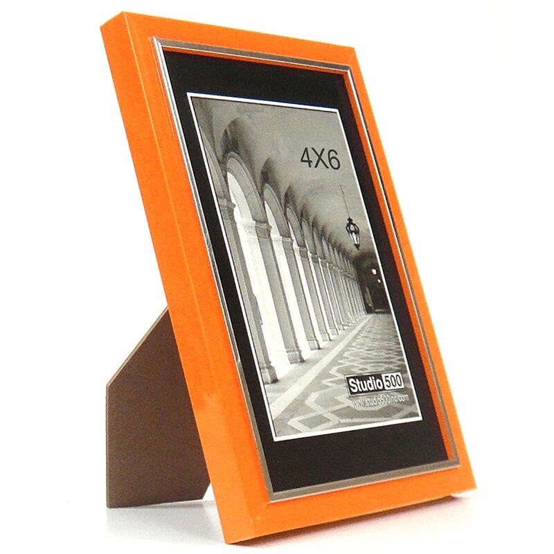 Modern Colorful Sleek Picture Frame - Orange - Image 0