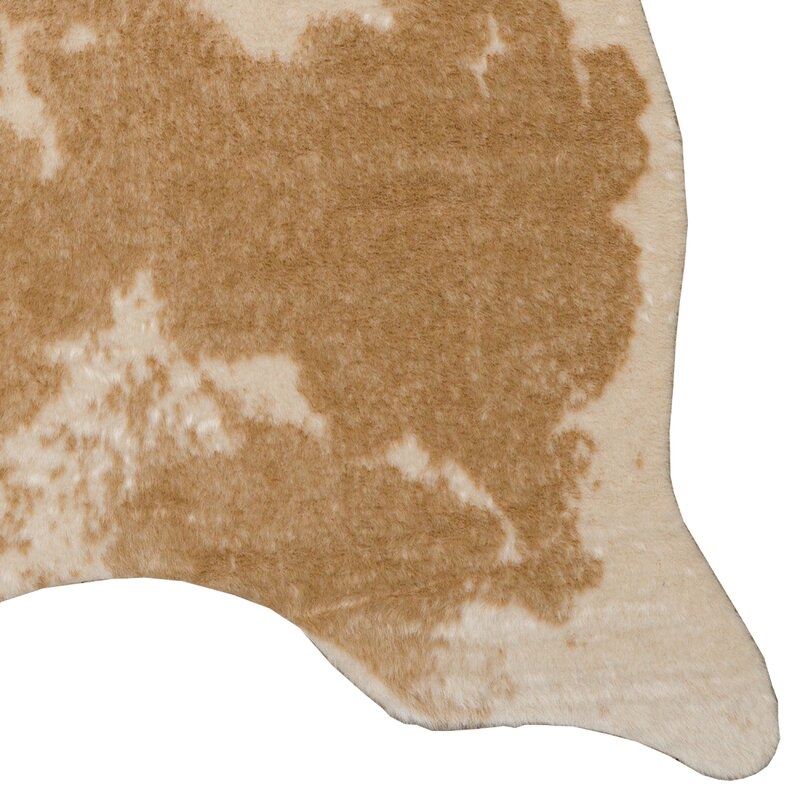 Faux Cow Hide Caramel And Cream - Image 1