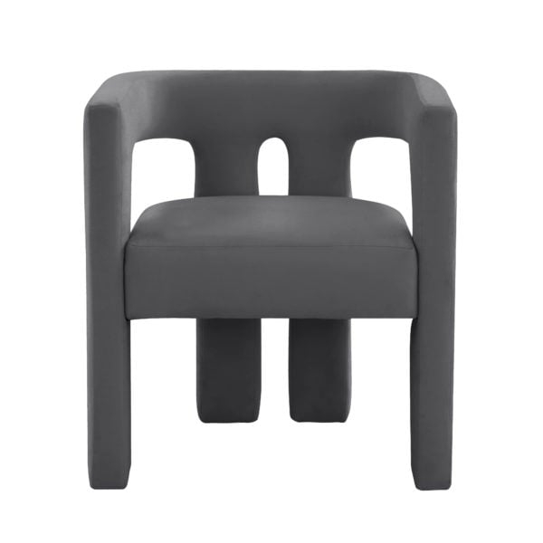 Sloane Dark Grey Velvet Chair - Image 0