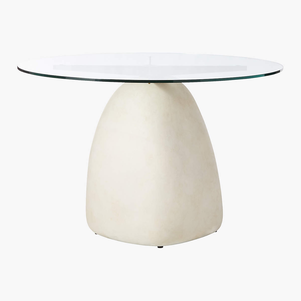 Stone Ivory Round Dining Table 47" - Image 1