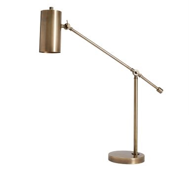 Stella Task Table Lamp, Antique Brass - Image 4