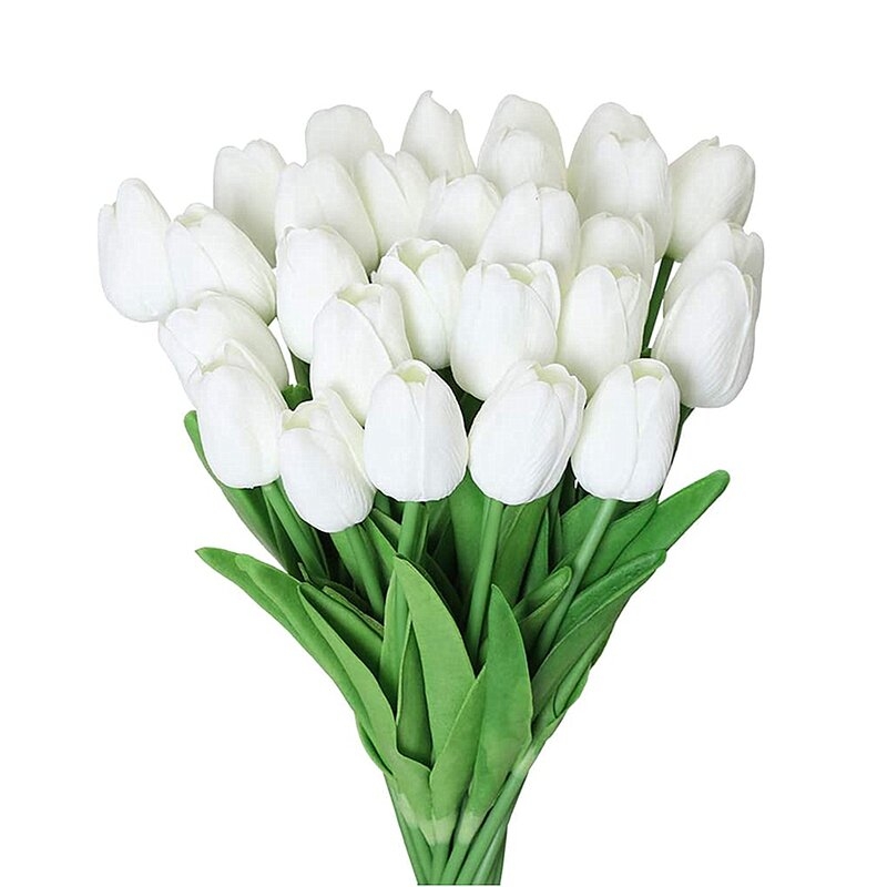 Tulips Stems (Set of 20) White - Image 0
