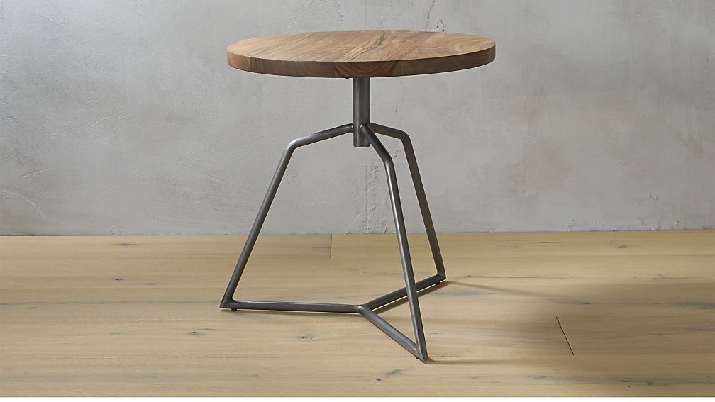 dot acacia side table-stool - Image 2