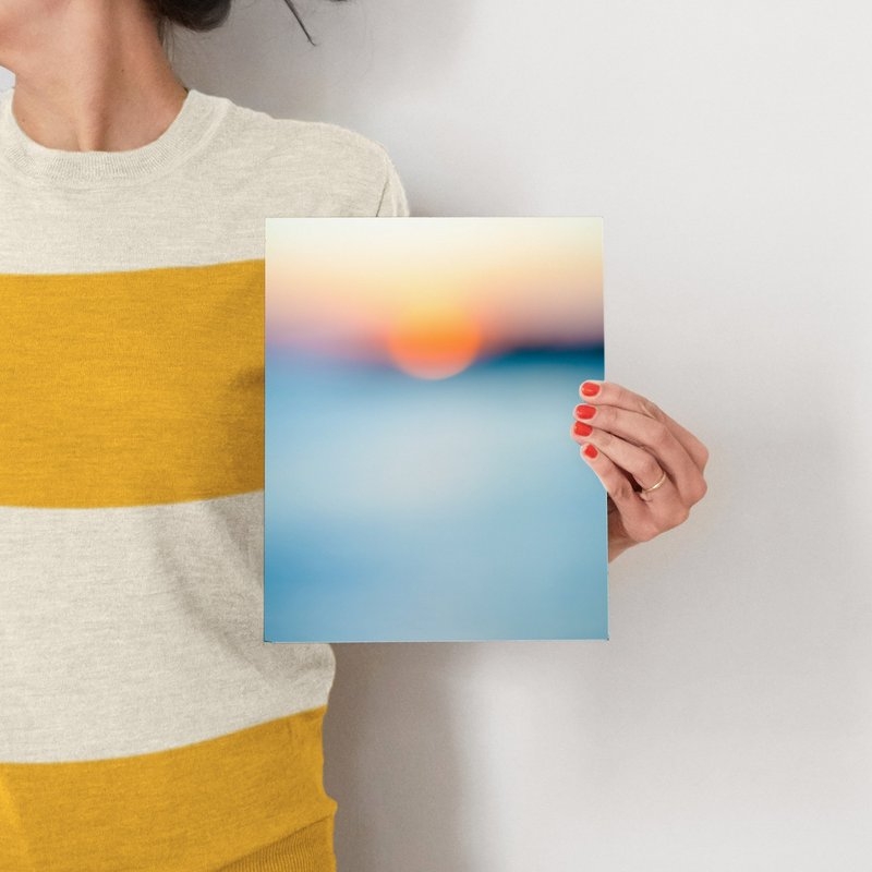 sunset study - 8"x10" (10.4" X 12.4" framed) - Image 1