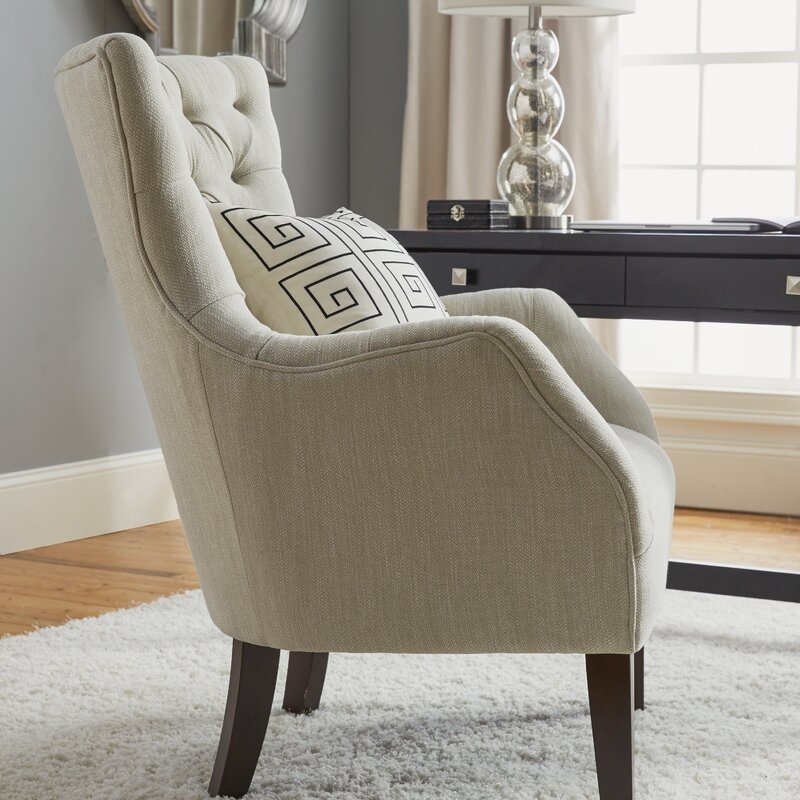 Steelton Button Tufted Wingback Chair - Image 3