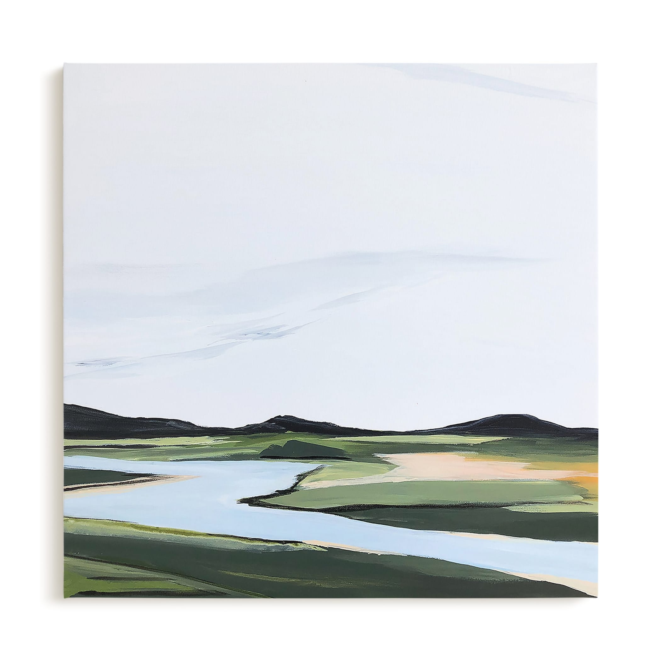 County Road River Bank- 30" Canvas - Image 0