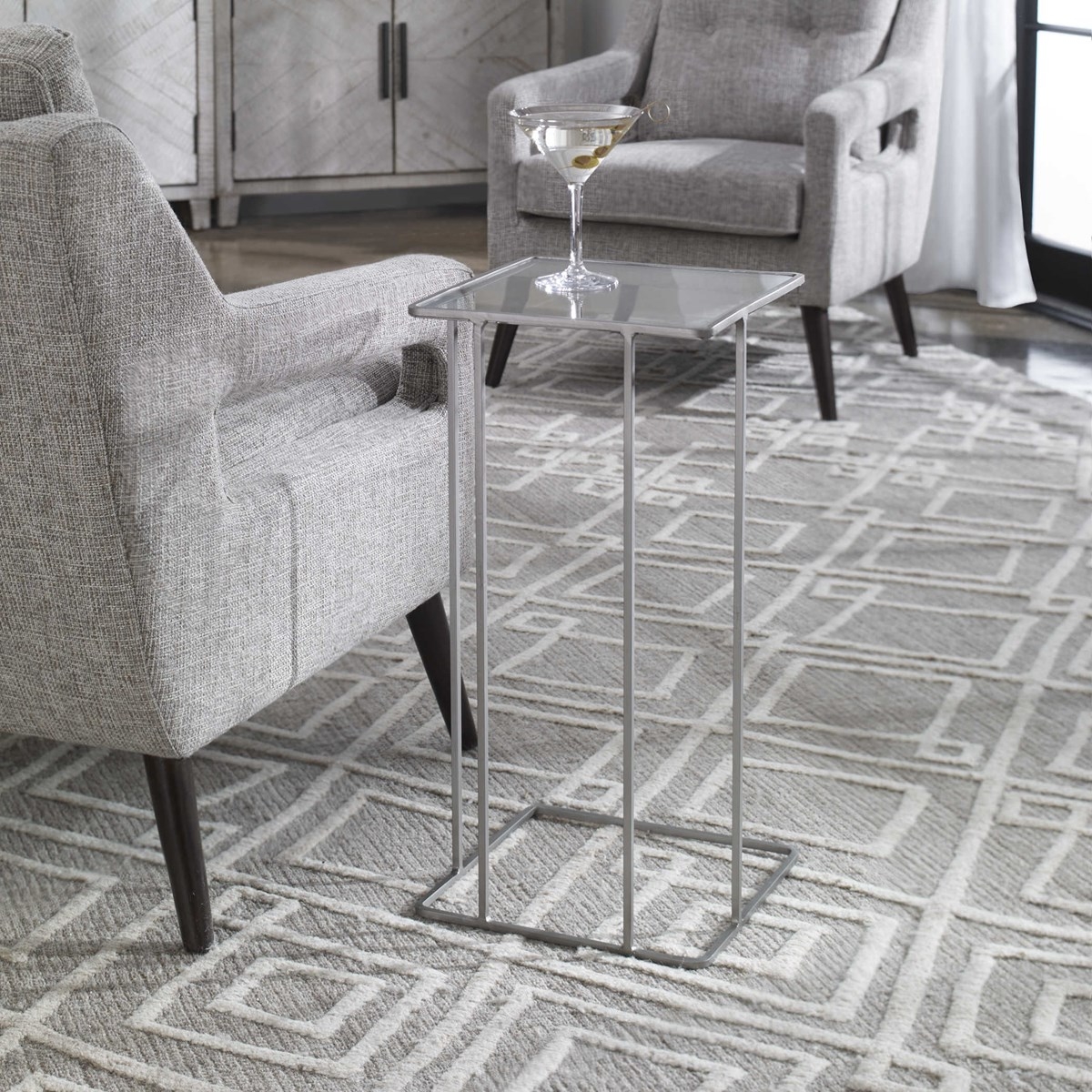 Cadmus Pewter Side Table - Image 2