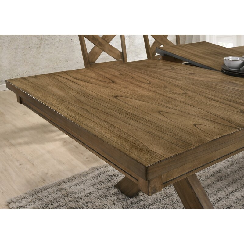 Poe Cross-buck Extendable Dining Table - Image 2