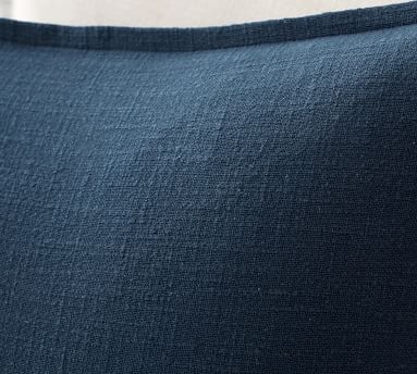 Organic Cotton Casual Reversible Pillow Cover, 20 x 20", Chambray - Image 3