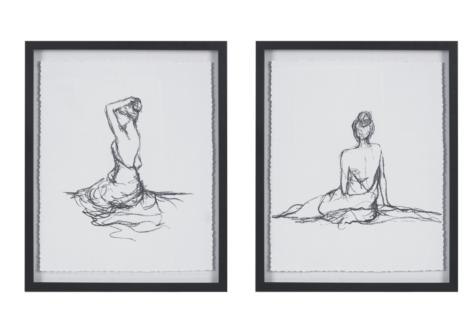 Feminine Figures 2 Piece Picture Frame Graphic Art Set (Set of 2) - Image 1