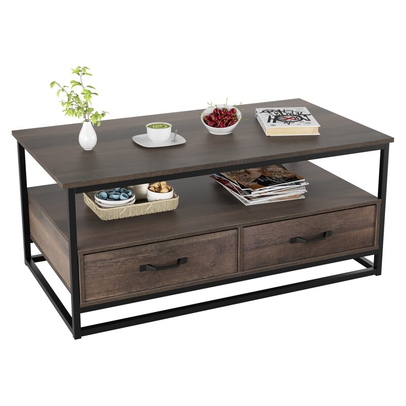 Southside Frame Coffee Table with Storage - Image 1