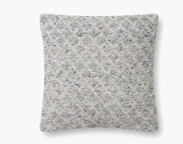 Loloi Pillows PLL0066 Grey 18" x 18" Cover Only - Image 0