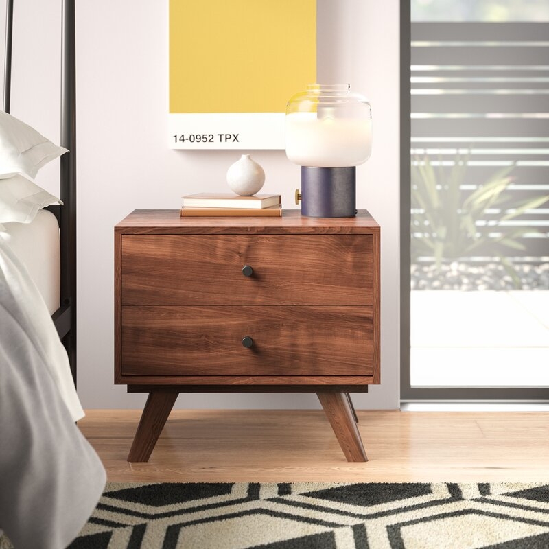 Rocco 2 Drawer Nightstand - Image 0