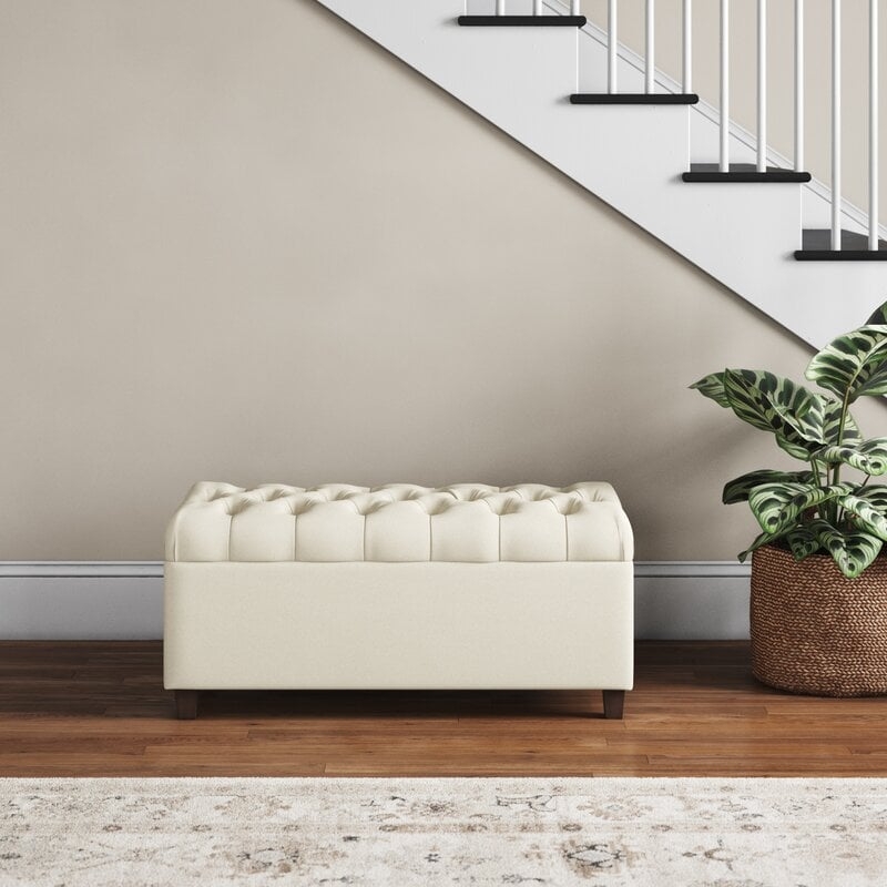 Ranshaw Upholstered Flip Top Storage Bench - Image 0