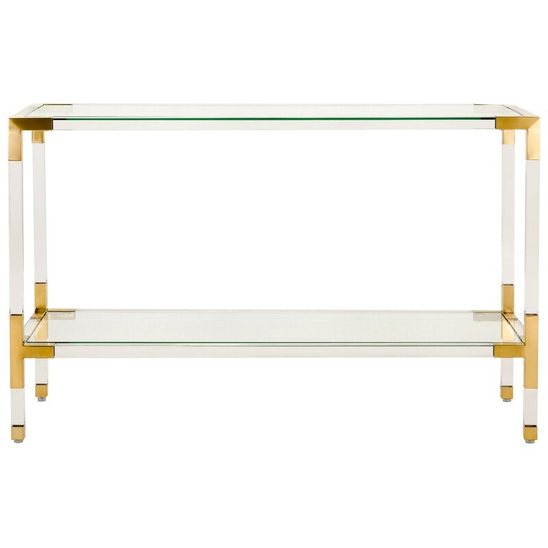 Console Table; Gold - Image 0