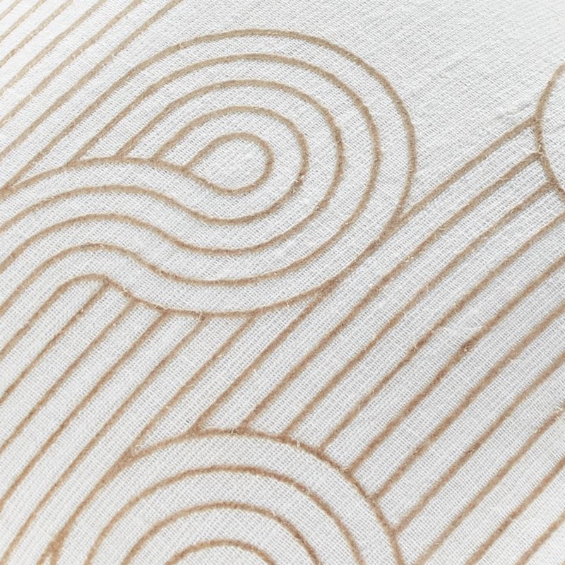 20" Swirls Pillow with Feather-Down Insert - Image 4